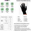 SureCare Deluxe Black 6.7mil. Nitrile Glove