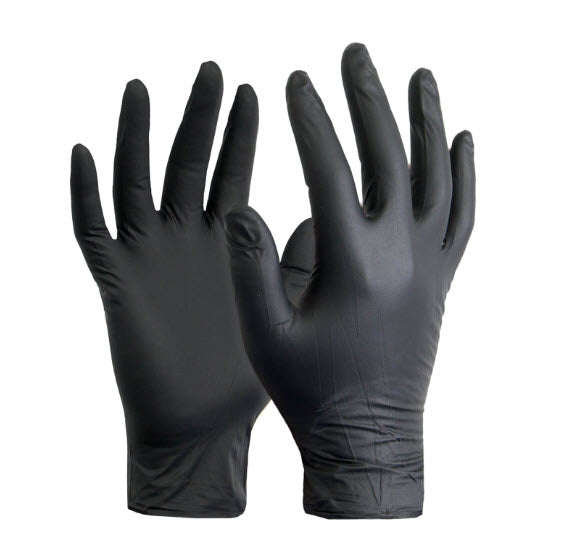 SureCare Deluxe Black 6.7mil. Nitrile Glove