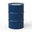 blue 55 gallon metal drum with lid and it should have two bung holes in the lid